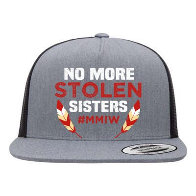 No More Stolen Sisters MMIW Missing Murdered Indigenous Girl Flat Bill Trucker Hat