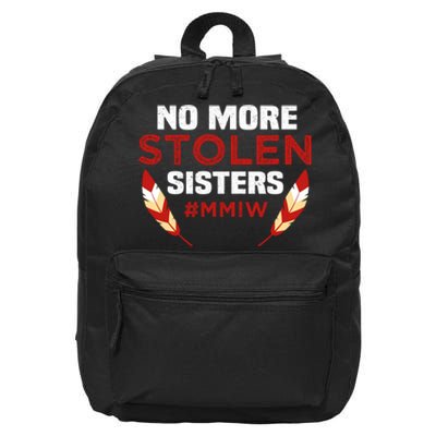 No More Stolen Sisters MMIW Missing Murdered Indigenous Girl 16 in Basic Backpack