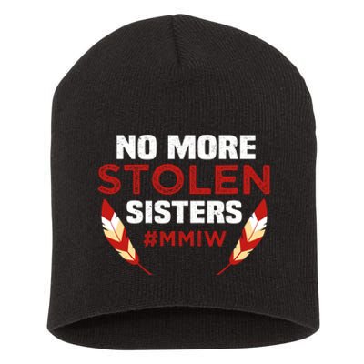 No More Stolen Sisters MMIW Missing Murdered Indigenous Girl Short Acrylic Beanie