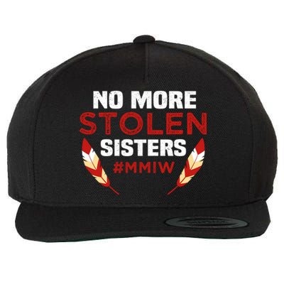 No More Stolen Sisters MMIW Missing Murdered Indigenous Girl Wool Snapback Cap