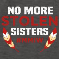 No More Stolen Sisters MMIW Missing Murdered Indigenous Girl Vector Backpack