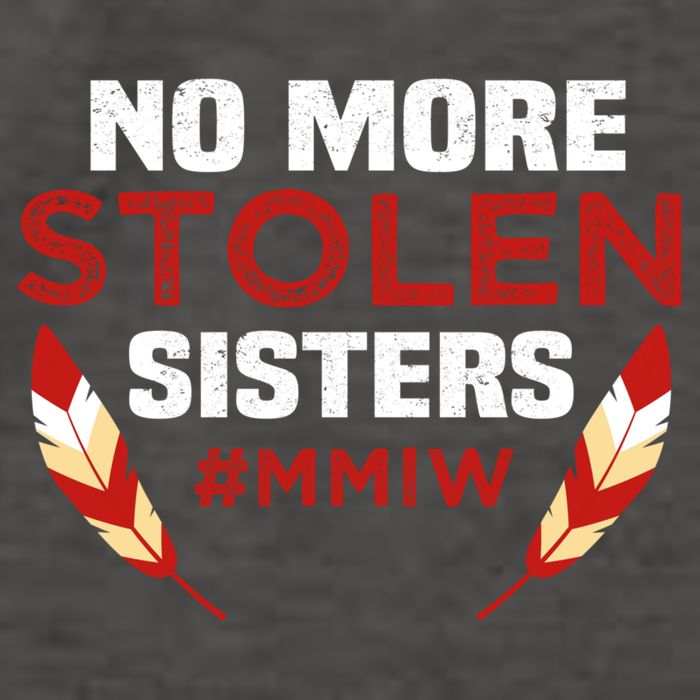 No More Stolen Sisters MMIW Missing Murdered Indigenous Girl Vector Backpack