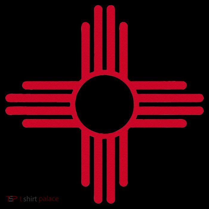 NEW MEXICO STATE FLAG ZIA SUN SYMBOL ALBUQUERQUE SANTA FE T-Shirt