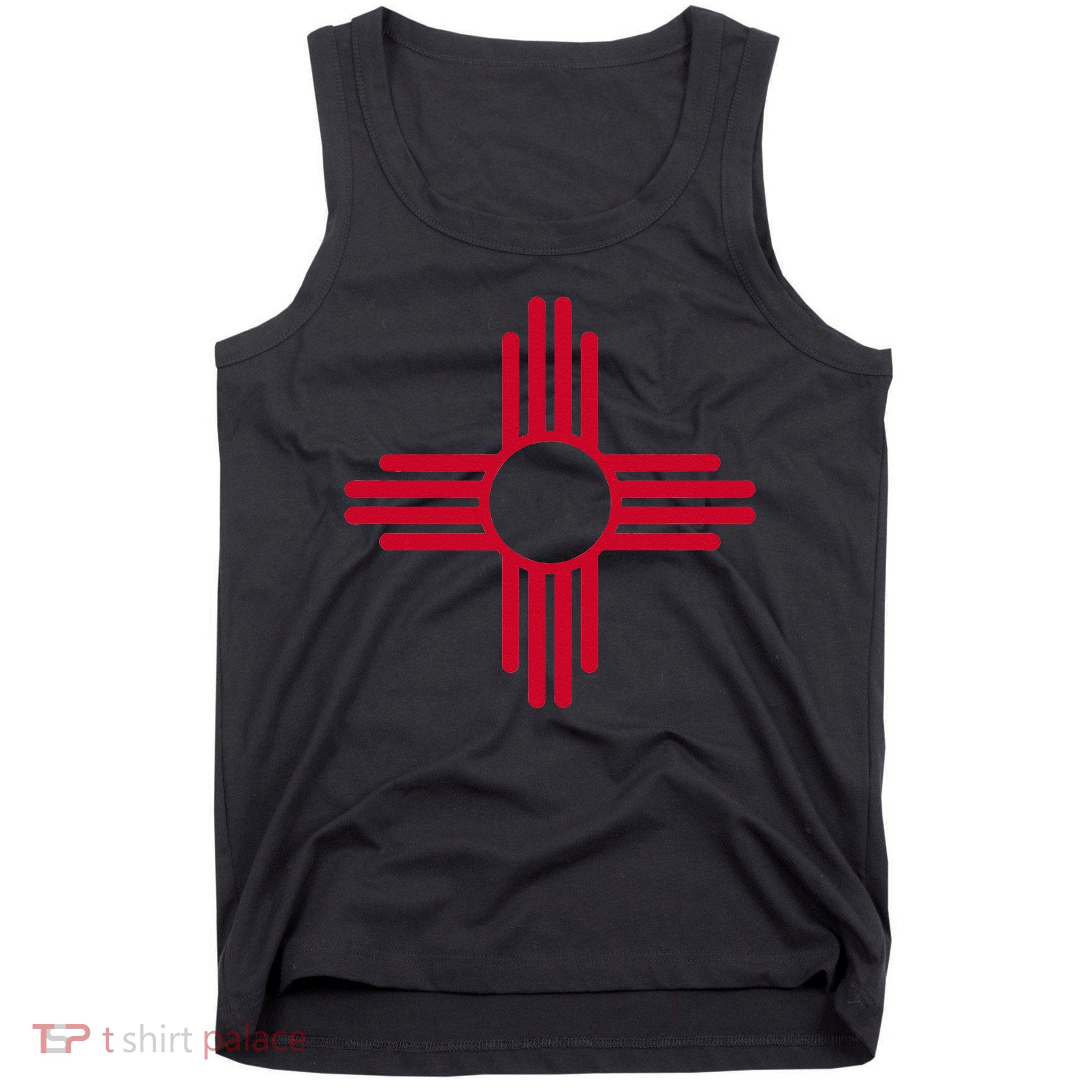 NEW MEXICO STATE FLAG ZIA SUN SYMBOL ALBUQUERQUE SANTA FE Tank Top