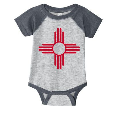 NEW MEXICO STATE FLAG ZIA SUN SYMBOL ALBUQUERQUE SANTA FE Infant Baby Jersey Bodysuit