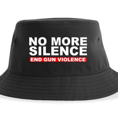 No More Silence End Gun Violence Anti Gun Sustainable Bucket Hat