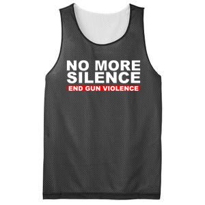 No More Silence End Gun Violence Anti Gun Mesh Reversible Basketball Jersey Tank