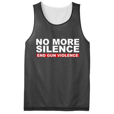 No More Silence End Gun Violence Anti Gun Mesh Reversible Basketball Jersey Tank
