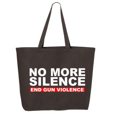 No More Silence End Gun Violence Anti Gun 25L Jumbo Tote