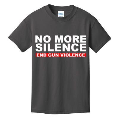 No More Silence End Gun Violence Anti Gun Kids T-Shirt