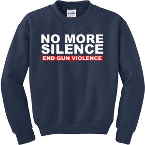 No More Silence End Gun Violence Anti Gun Kids Sweatshirt