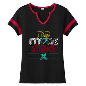 No More Sexual Assault Awareness Gift Teal Ribbon Gift Ladies Halftime Notch Neck Tee