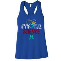 No More Sexual Assault Awareness Gift Teal Ribbon Gift Women's Racerback Tank