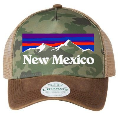 New Mexico State Retro Vintage Outdoors & Nm Mountains Legacy Tie Dye Trucker Hat