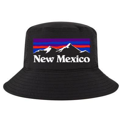 New Mexico State Retro Vintage Outdoors & Nm Mountains Cool Comfort Performance Bucket Hat