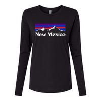 New Mexico State Retro Vintage Outdoors & Nm Mountains Womens Cotton Relaxed Long Sleeve T-Shirt