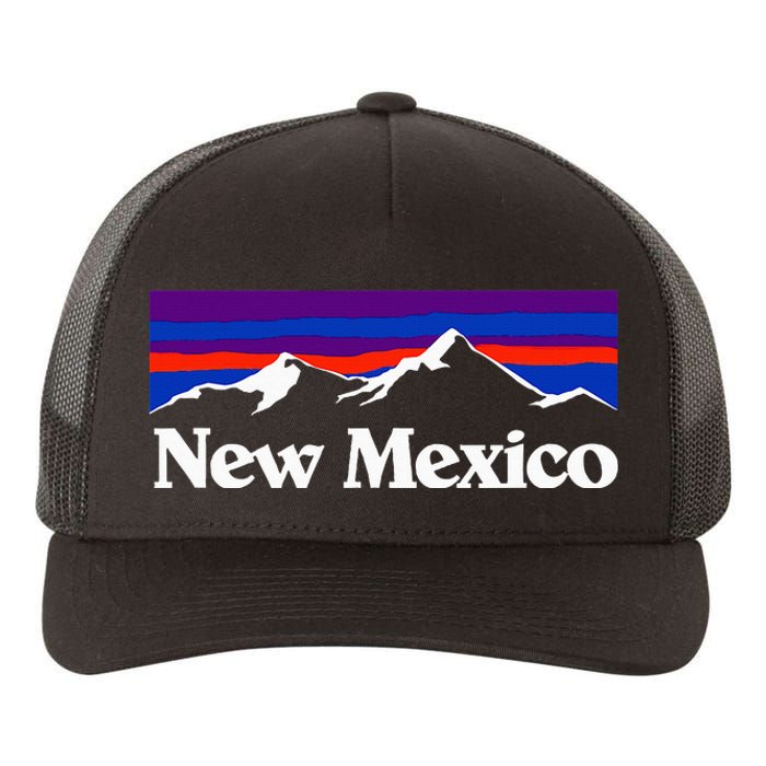 New Mexico State Retro Vintage Outdoors & Nm Mountains Yupoong Adult 5-Panel Trucker Hat