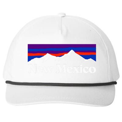 New Mexico State Retro Vintage Outdoors & Nm Mountains Snapback Five-Panel Rope Hat