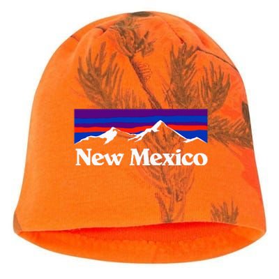 New Mexico State Retro Vintage Outdoors & Nm Mountains Kati - Camo Knit Beanie