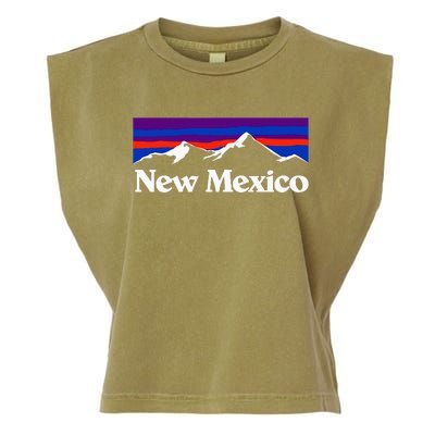 New Mexico State Retro Vintage Outdoors & Nm Mountains Garment-Dyed Women's Muscle Tee