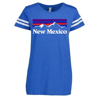 New Mexico State Retro Vintage Outdoors & Nm Mountains Enza Ladies Jersey Football T-Shirt