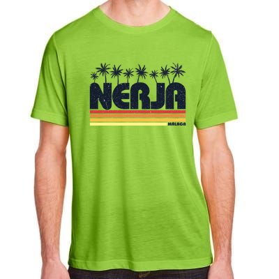 Nerja Malaga Spain Retro Tourism Gift Adult ChromaSoft Performance T-Shirt