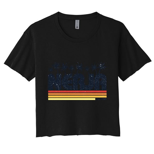 Nerja Malaga Spain Retro Tourism Gift Crop Top
