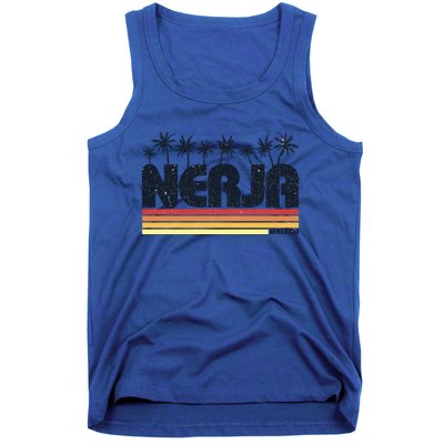 Nerja Malaga Spain Retro Tourism Gift Tank Top