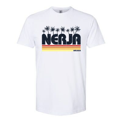 Nerja Malaga Spain Retro Tourism Gift Softstyle® CVC T-Shirt