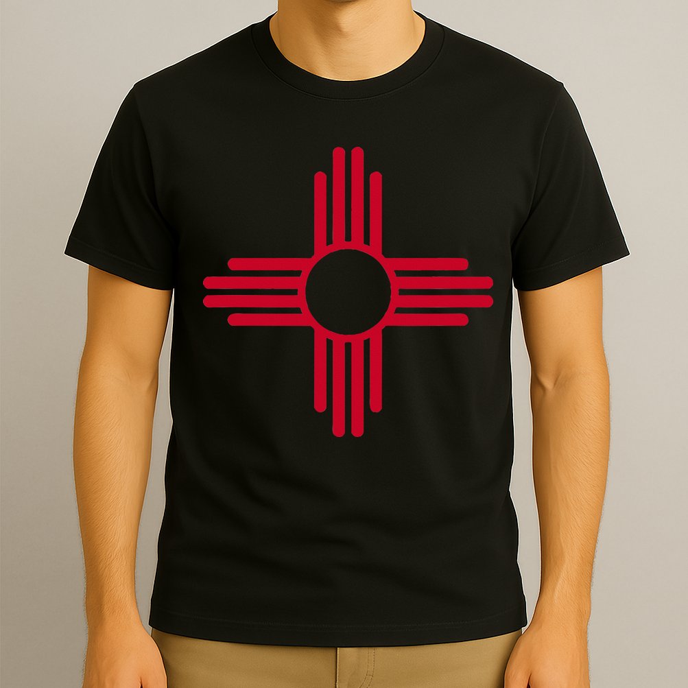 New Mexico State Flag Zia Sun Symbol Albuquerque Santa Fe T-Shirt