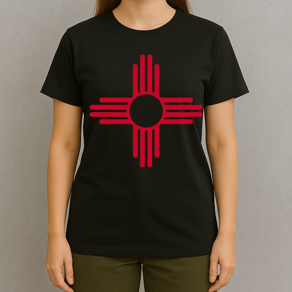 New Mexico State Flag Zia Sun Symbol Albuquerque Santa Fe T-Shirt