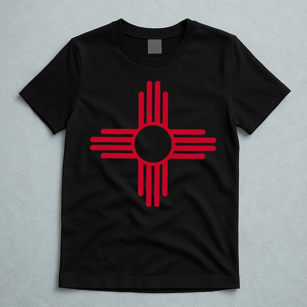New Mexico State Flag Zia Sun Symbol Albuquerque Santa Fe T-Shirt