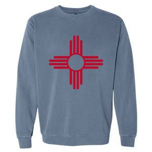 New Mexico State Flag Zia Sun Symbol Albuquerque Santa Fe Garment-Dyed Sweatshirt