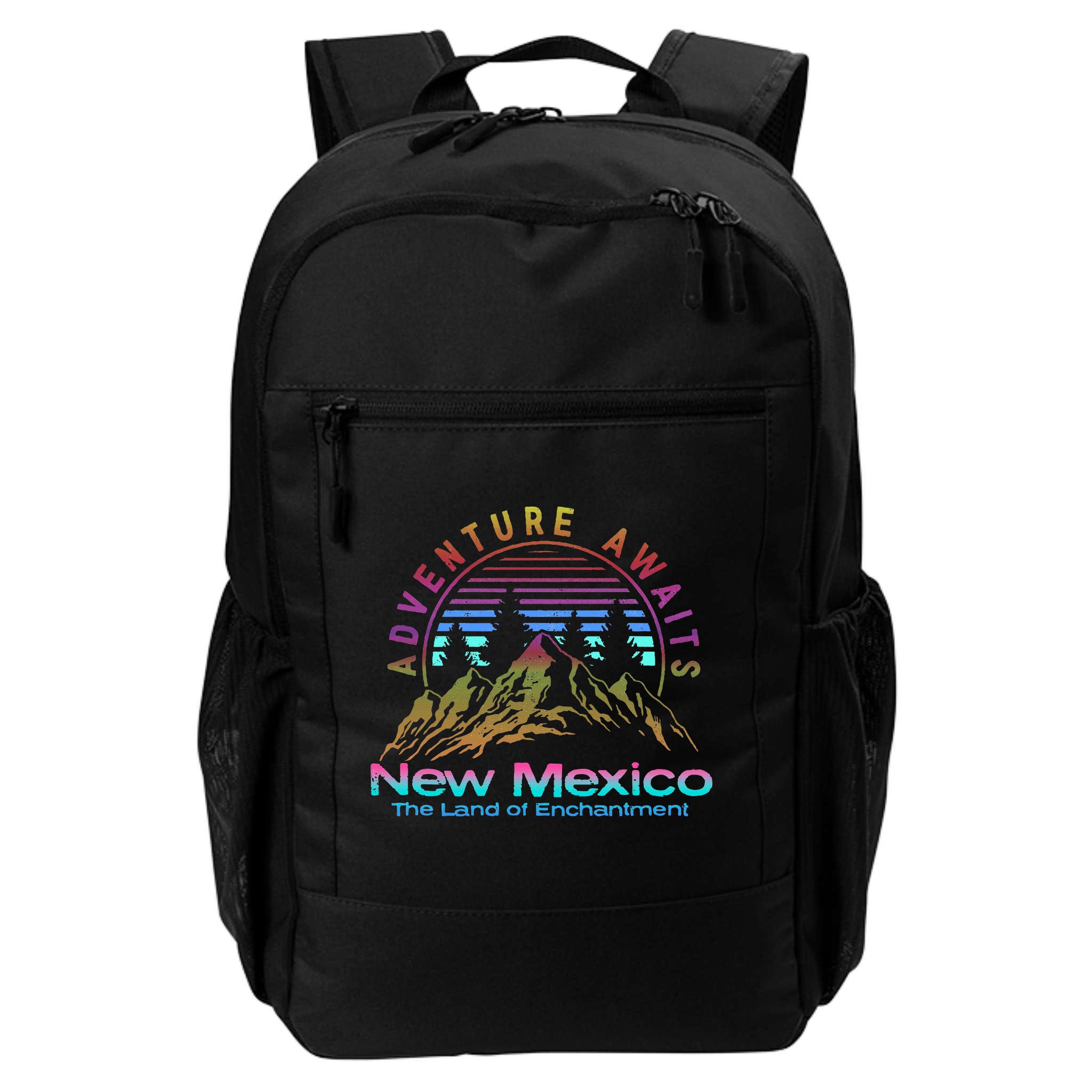 New Mexico State Retro Outdoors & Nm Mountains Backpack