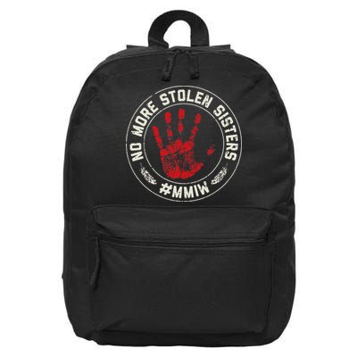 No More Stolen Sisters Mmiw Missing Murdered Indigenous Girl 16 in Basic Backpack