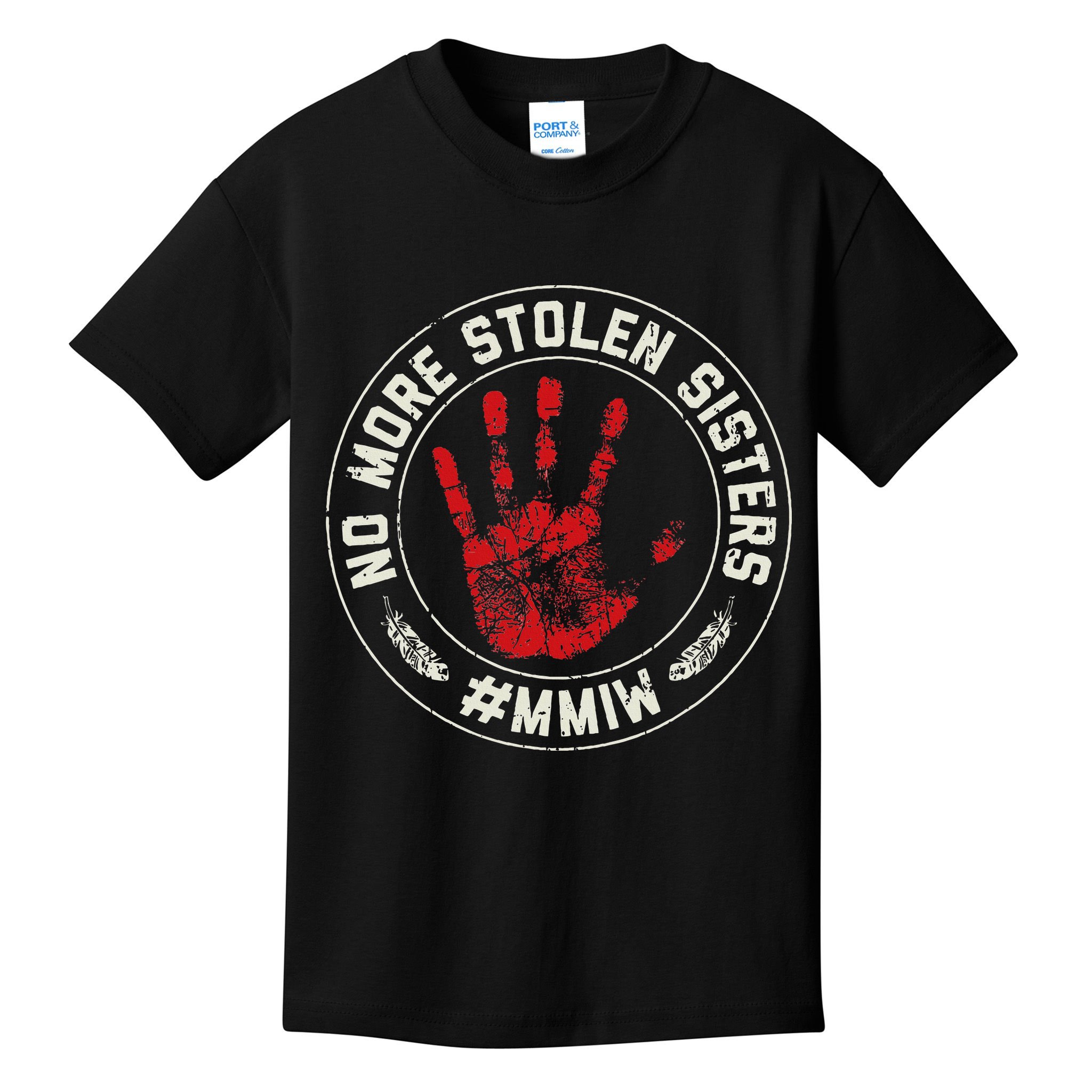 No More Stolen Sisters Mmiw Missing Murdered Indigenous Girl Kids T-Shirt