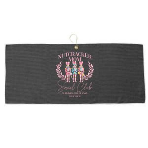 Nutcracker Mom Social Club Nutcracker Christmas Festive Large Microfiber Waffle Golf Towel