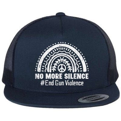 No More Silence End Gun Violence Awareness Month Orange Flat Bill Trucker Hat