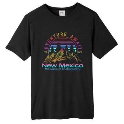 New Mexico State Retro Vintage Outdoors & NM Mountains Tall Fusion ChromaSoft Performance T-Shirt