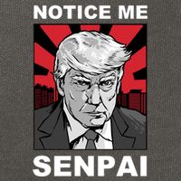 Notice Me Senpai Trump Cotton Canvas Backpack