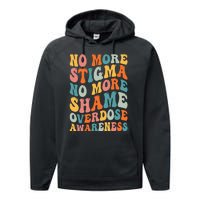 No More Stigma No More Shame Addiction Overdose Awareness Performance Fleece Hoodie