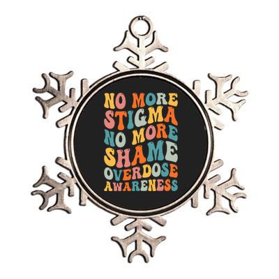 No More Stigma No More Shame Addiction Overdose Awareness Metallic Star Ornament