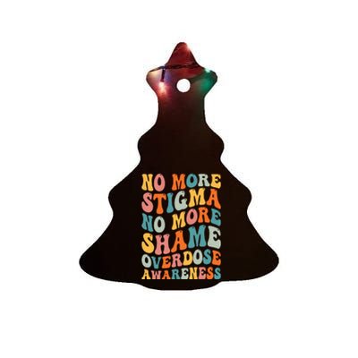 No More Stigma No More Shame Addiction Overdose Awareness Ceramic Tree Ornament