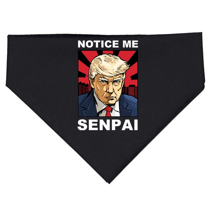 Notice Me Senpai Trump USA-Made Doggie Bandana