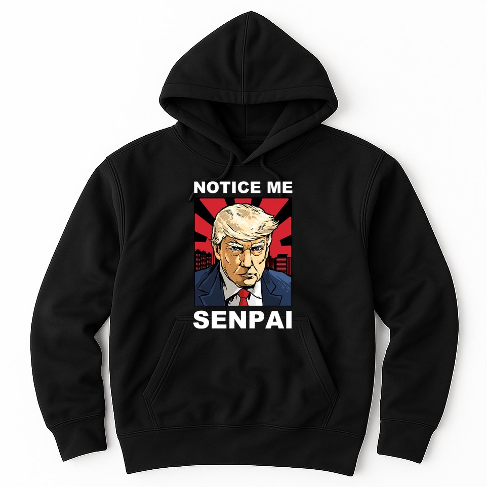 Notice Me Senpai Trump Hoodie