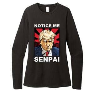 Notice Me Senpai Trump Womens CVC Long Sleeve Shirt