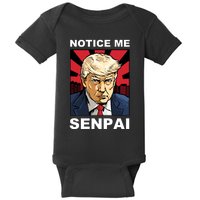 Notice Me Senpai Trump Baby Bodysuit