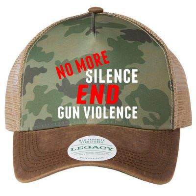 No More Silence End Gun Violence Pro Gun Control Legacy Tie Dye Trucker Hat
