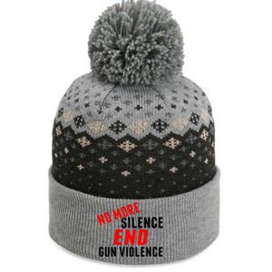 No More Silence End Gun Violence Pro Gun Control The Baniff Cuffed Pom Beanie