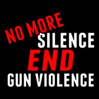 No More Silence End Gun Violence Pro Gun Control Drawstring Bag